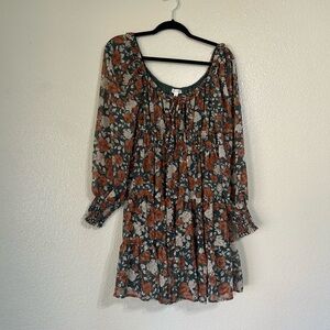 Floral Long Sleeve Dress
